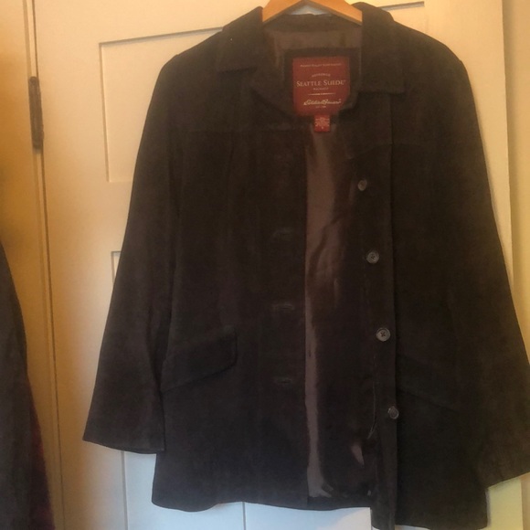 Eddie Bauer washable suede jacket never worn - Picture 3 of 8